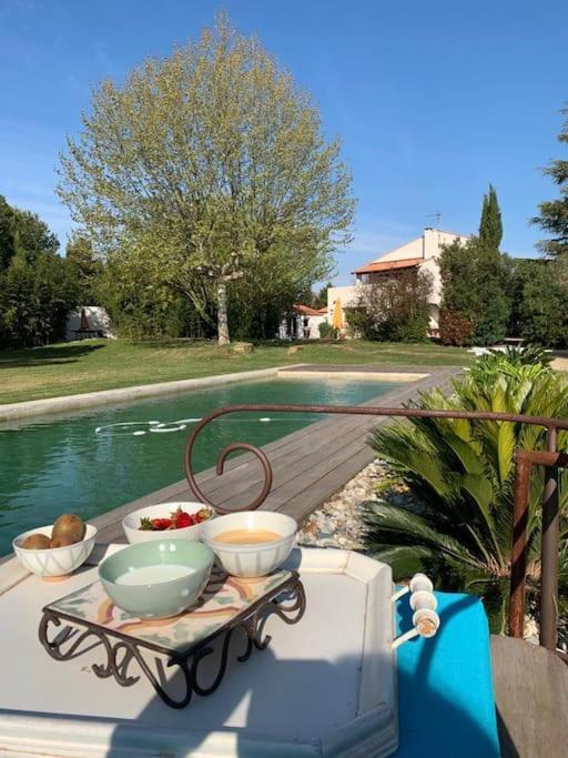 Petit Mas Calme Typique Du Sud ! Villa Valergues Eksteriør bilde
